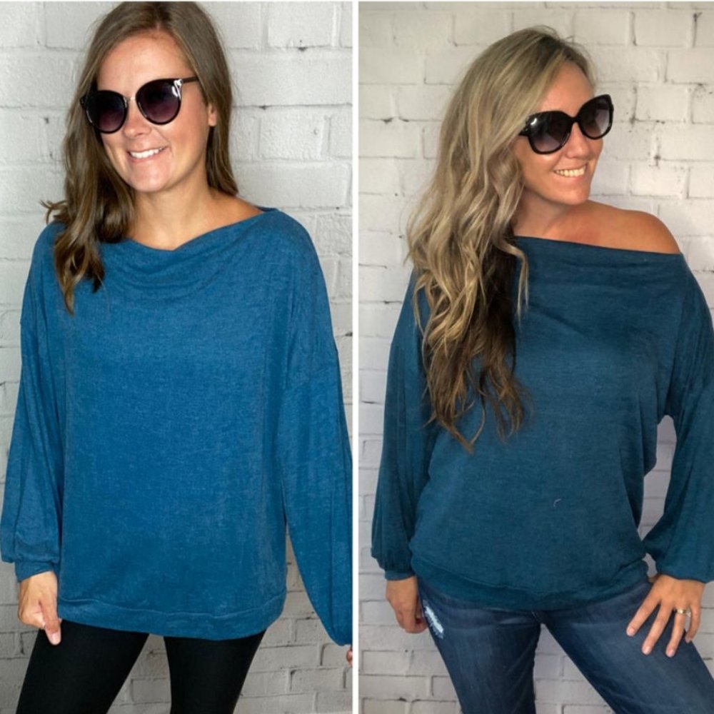 Teal Heartbreaker Top